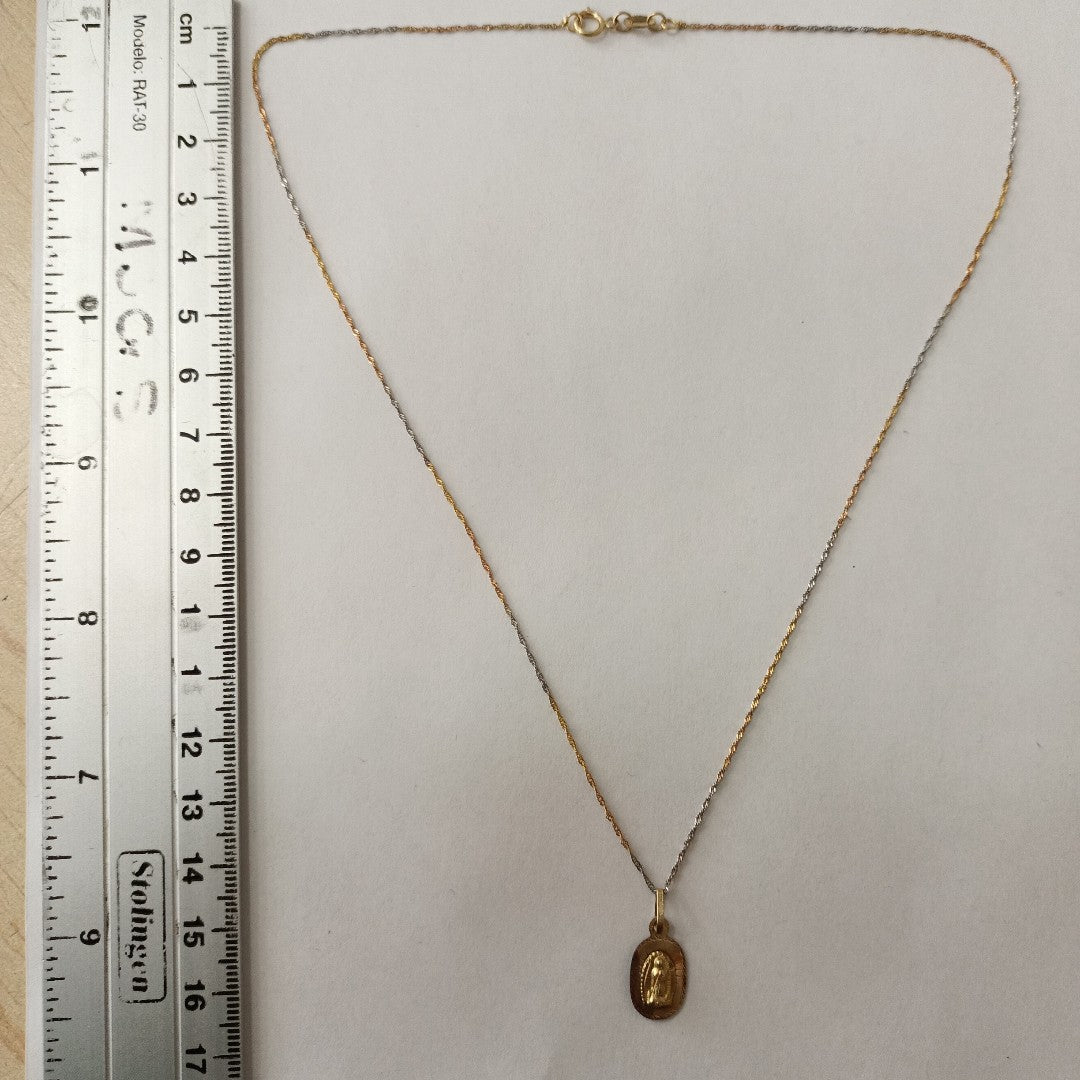 CADENA, DIJE ORO 10 K 1.5 GRMS (SEMINUEVO)