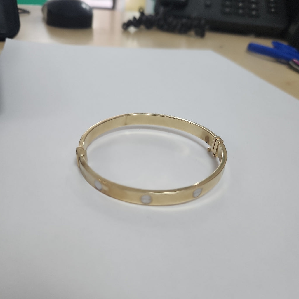 PULSERA RIGIDA ORO 14 K 10,40 GRMS (SEMINUEVO)