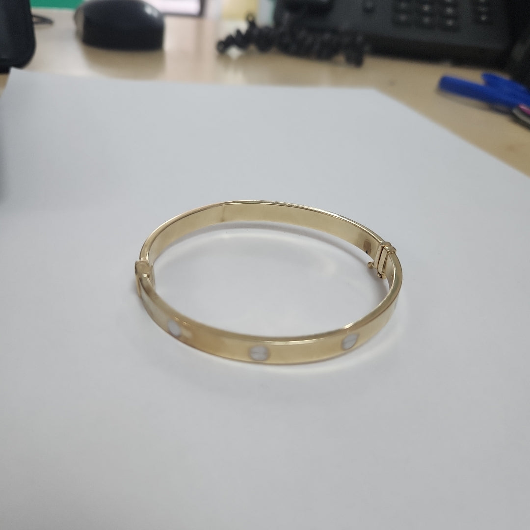 PULSERA RIGIDA ORO 14 K 10,40 GRMS (SEMINUEVO)