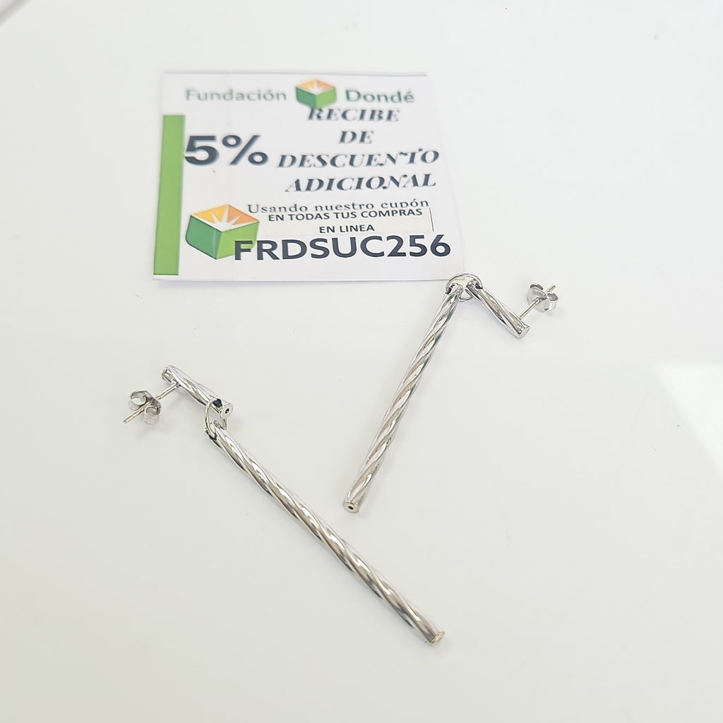 ARETES PAR ORO 14 K 3,10 GRMS (SEMINUEVO)