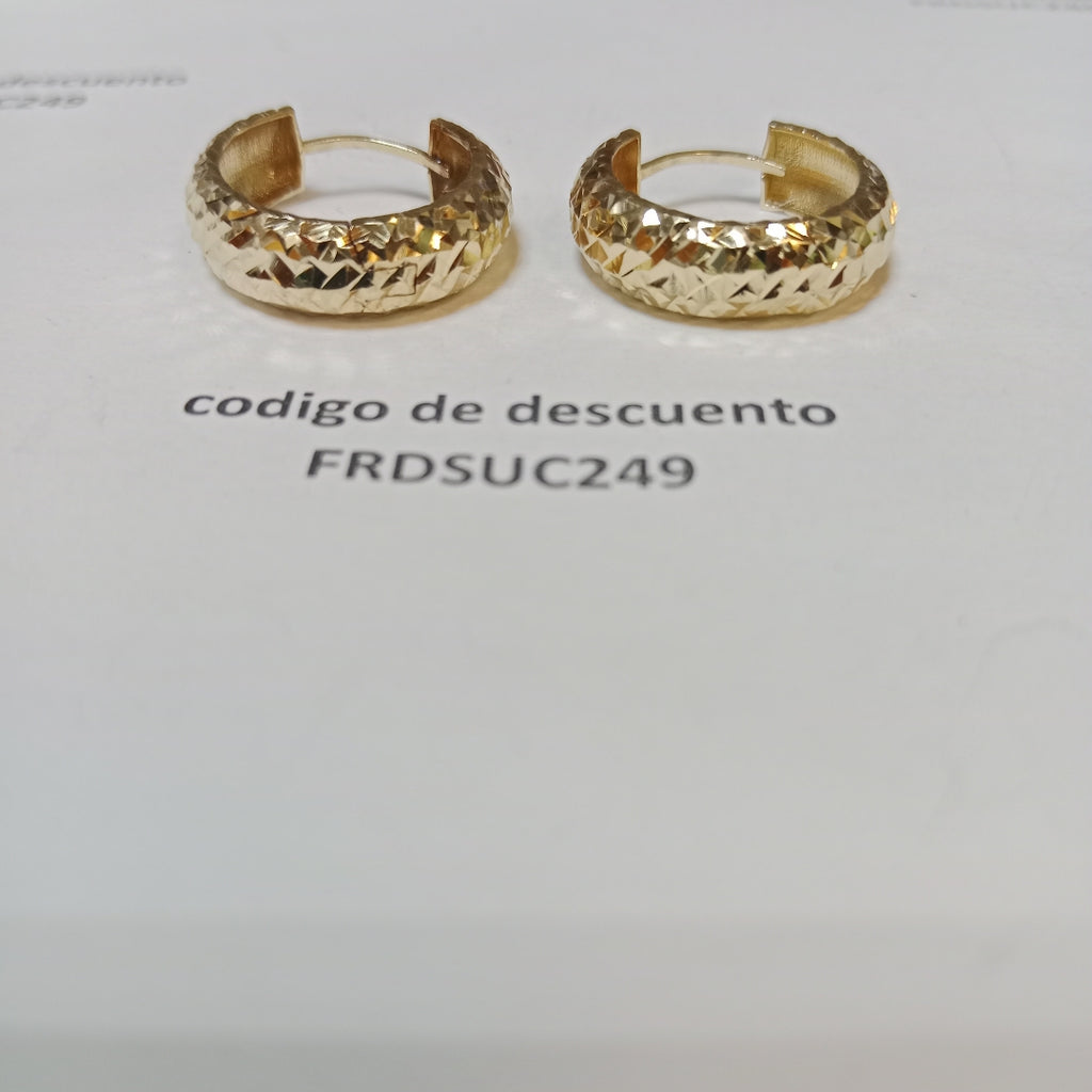 ARRACADAS PAR ORO 14 K 3.9 GRMS (SEMINUEVO)