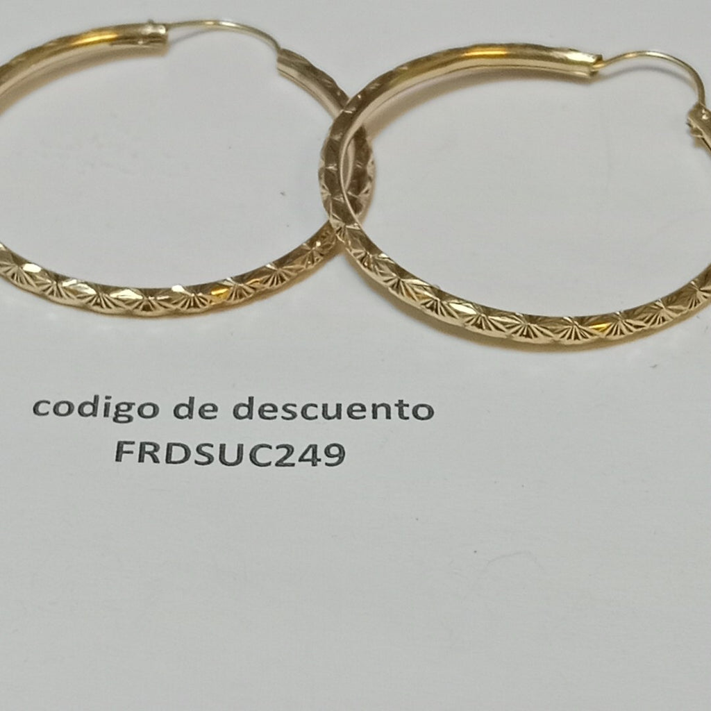 ARRACADAS PAR ORO 10 K 3.6 GRMS (SEMINUEVO)