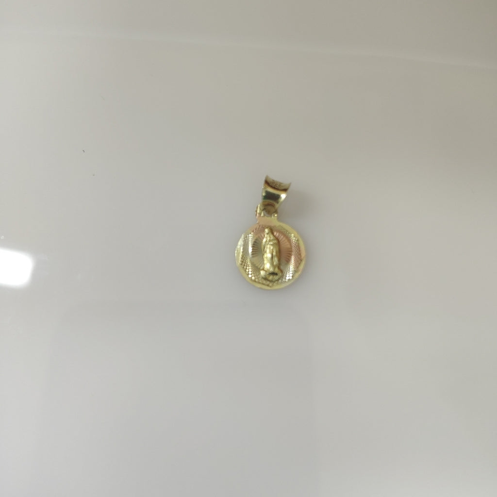 DIJE,MEDALLA RELIGIOSA ORO,ORO COMBINADO 10 K 0,70 GRMS (SEMINUEVO)