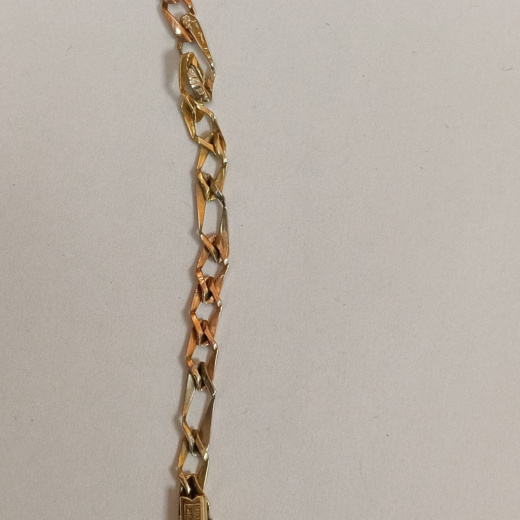 PULSERA ORO COMBINADO 14 K 9,40 GRMS (SEMINUEVO)