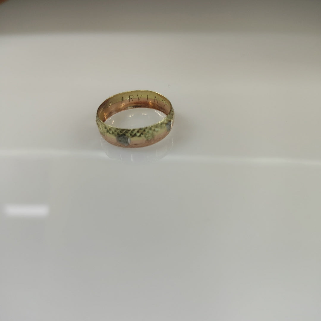 ARGOLLA ORO COMBINADO 14 K 1.1 GRMS (SEMINUEVO)