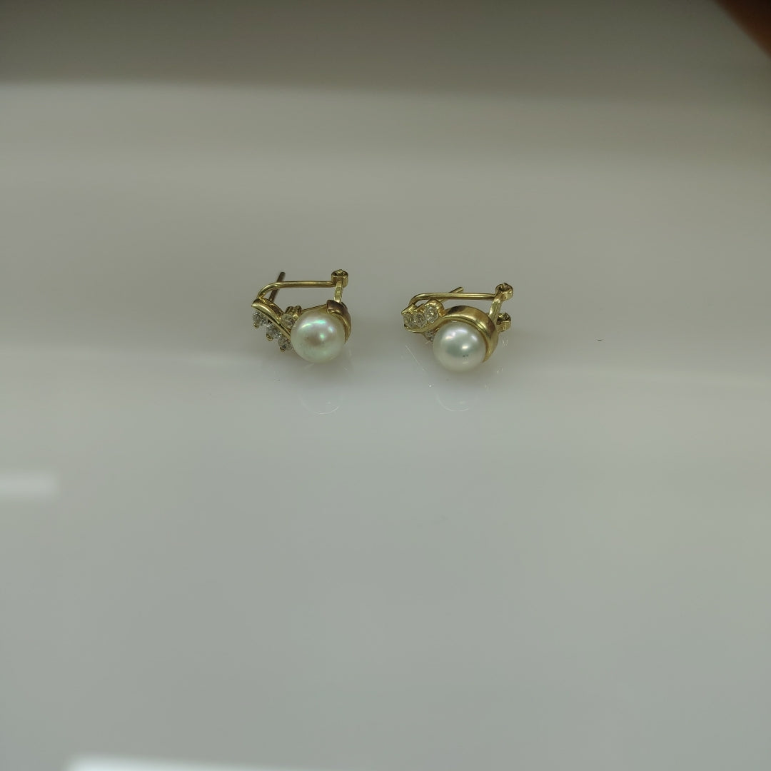 ARETES PAR ORO 14 K 3.5 GRMS (SEMINUEVO)