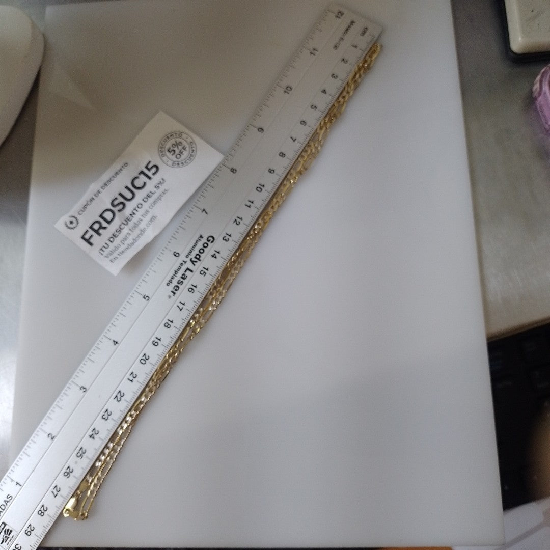 CADENA ORO, RODIADO 14 K 8.3 GRMS (SEMINUEVO)