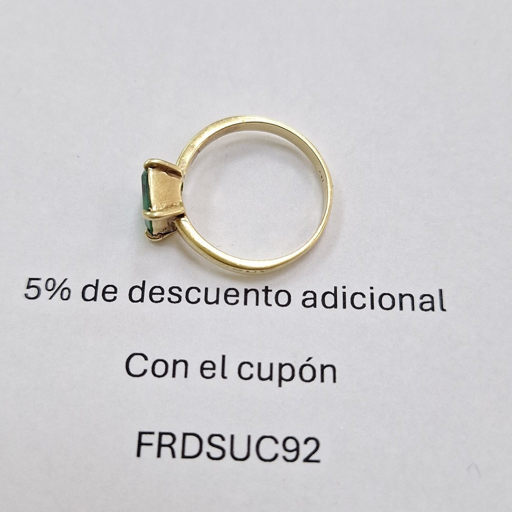 K1 2,40 GRMS 14 K ESPECIFICACIONES COMPLEMENTARIAS ANILLITO CON PIEDRA DE COLOR (SEMINUEVO)