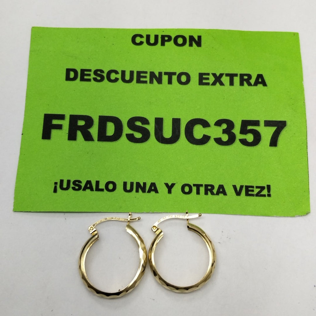 ARRACADAS PAR ORO 10 K 1.6 GRMS (SEMINUEVO)