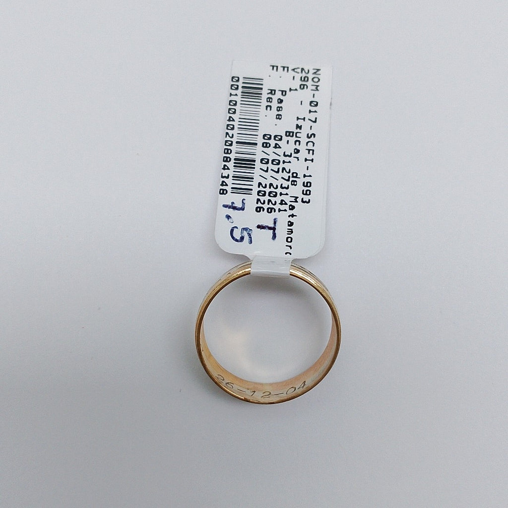 ARGOLLA ORO 14 K 1.9 GRMS (SEMINUEVO)