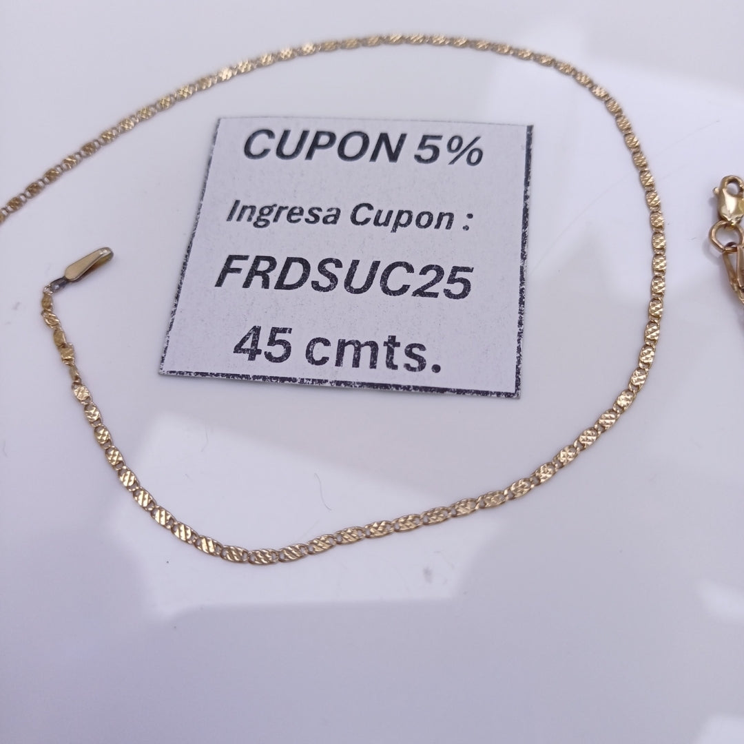 CADENA ORO 14 K 2,50 GRMS (SEMINUEVO)