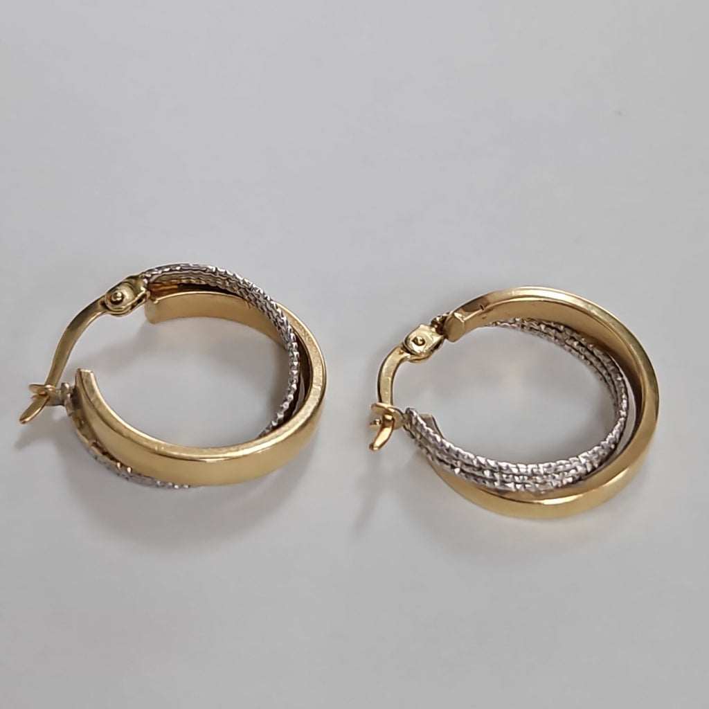 ARRACADAS PAR ORO 14 K 2,80 GRMS (SEMINUEVO)