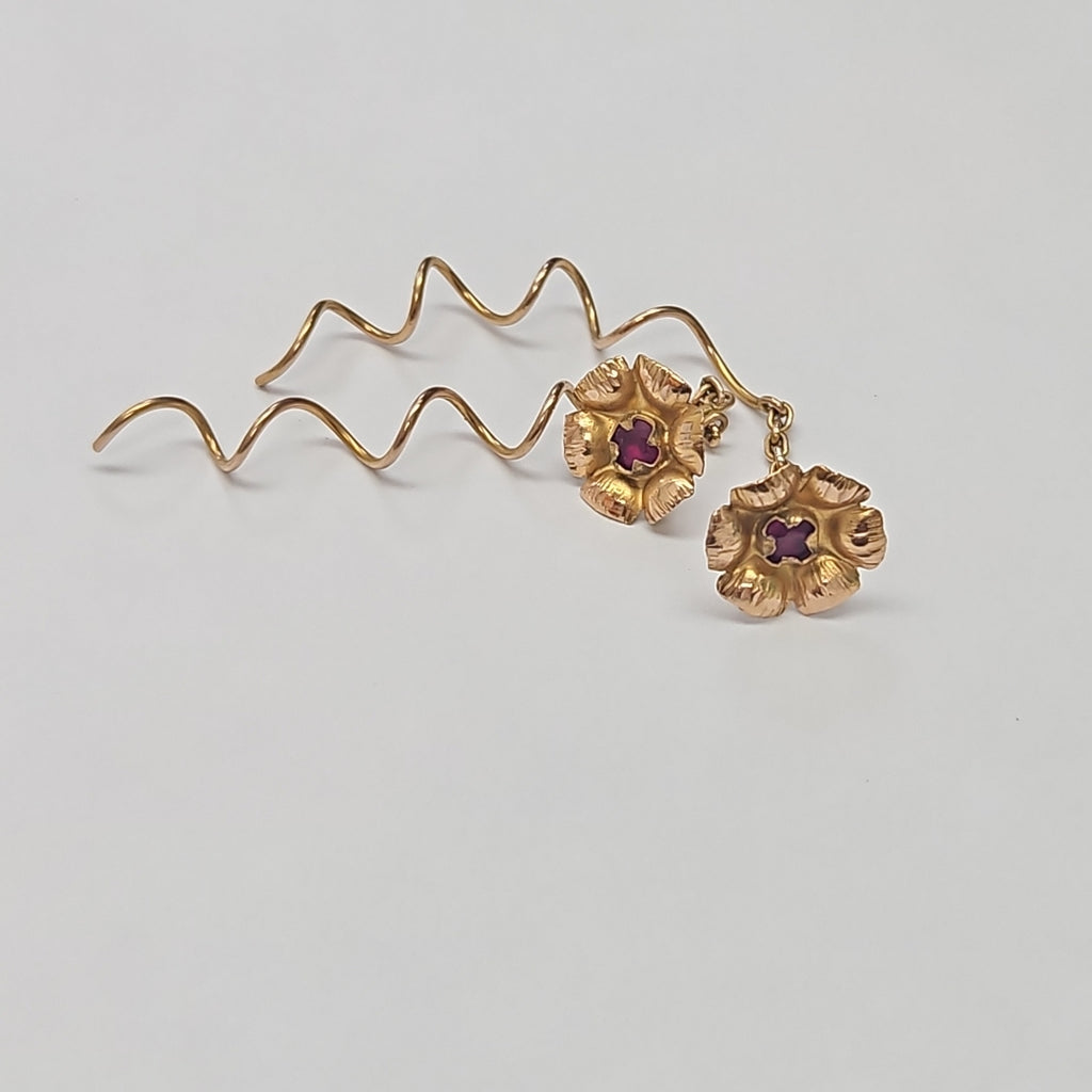 ARETES PAR ORO 8 K 2,60 GRMS (SEMINUEVO)