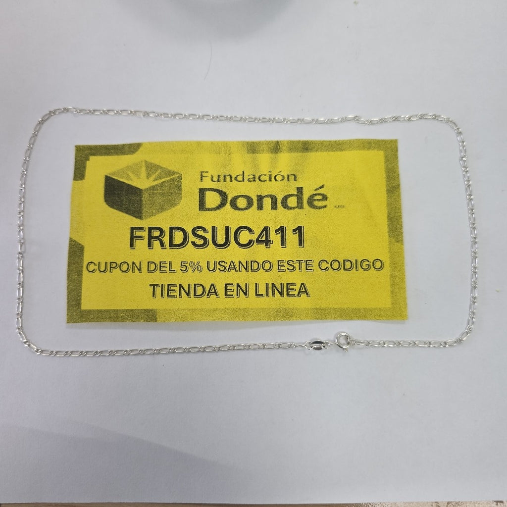 CADENA TEJIDO 1X1 PLATA .925 50 CM 3.1 GR (NUEVO)