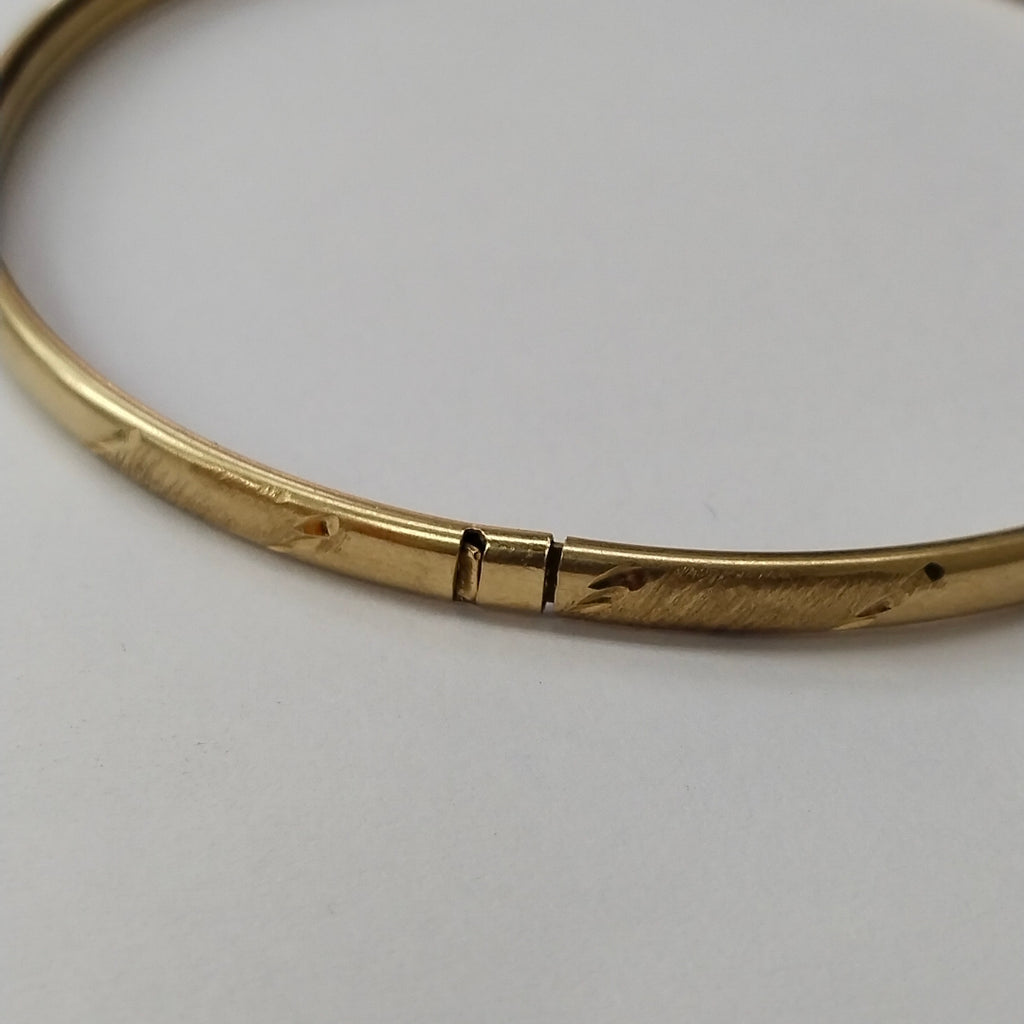 PULSERA RIGIDA ORO 10 K 5,20 GRMS (SEMINUEVO)