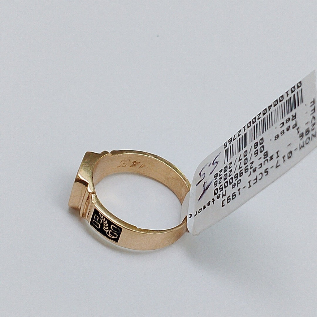 ANILLO DE GRADUACIÓN ORO 14 K 5.3 GRMS (SEMINUEVO)