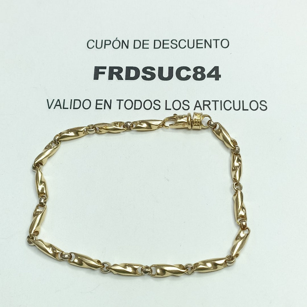 PULSERA ORO,ORO COMBINADO 14 K 17,50 GRMS (SEMINUEVO)