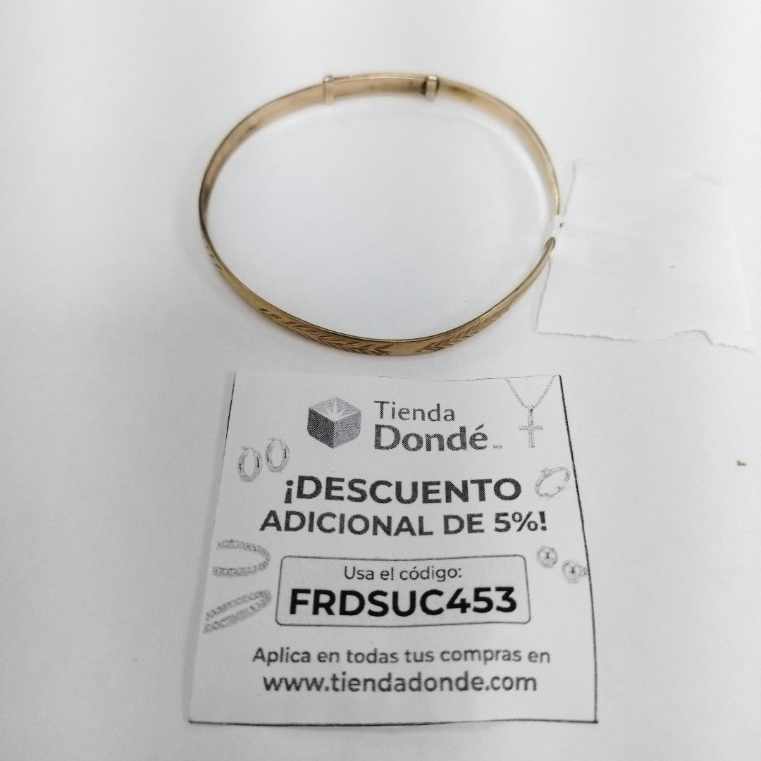 PULSERA RIGIDA ORO 10 K 7.1 GRMS (SEMINUEVO)