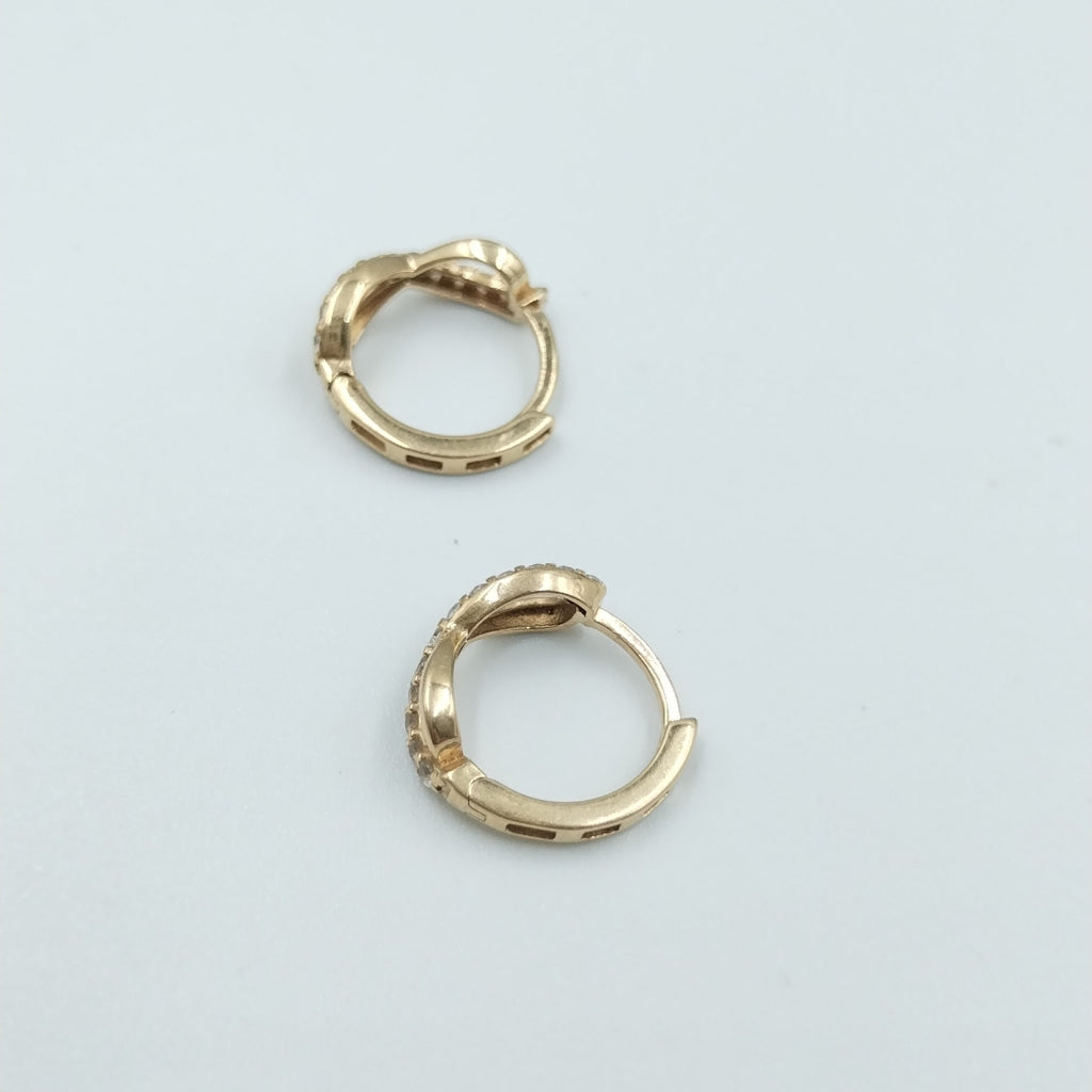 ARRACADAS PAR ORO 14 K 1.8 GRMS (SEMINUEVO)