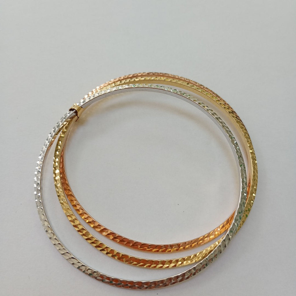 PULSERA RIGIDA ORO COMBINADO 14 K 9.7 GRMS (SEMINUEVO)
