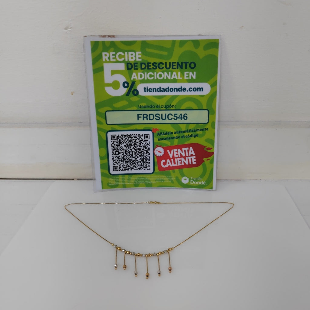 COLLAR ORO 14 K 3.8 GRMS (SEMINUEVO)