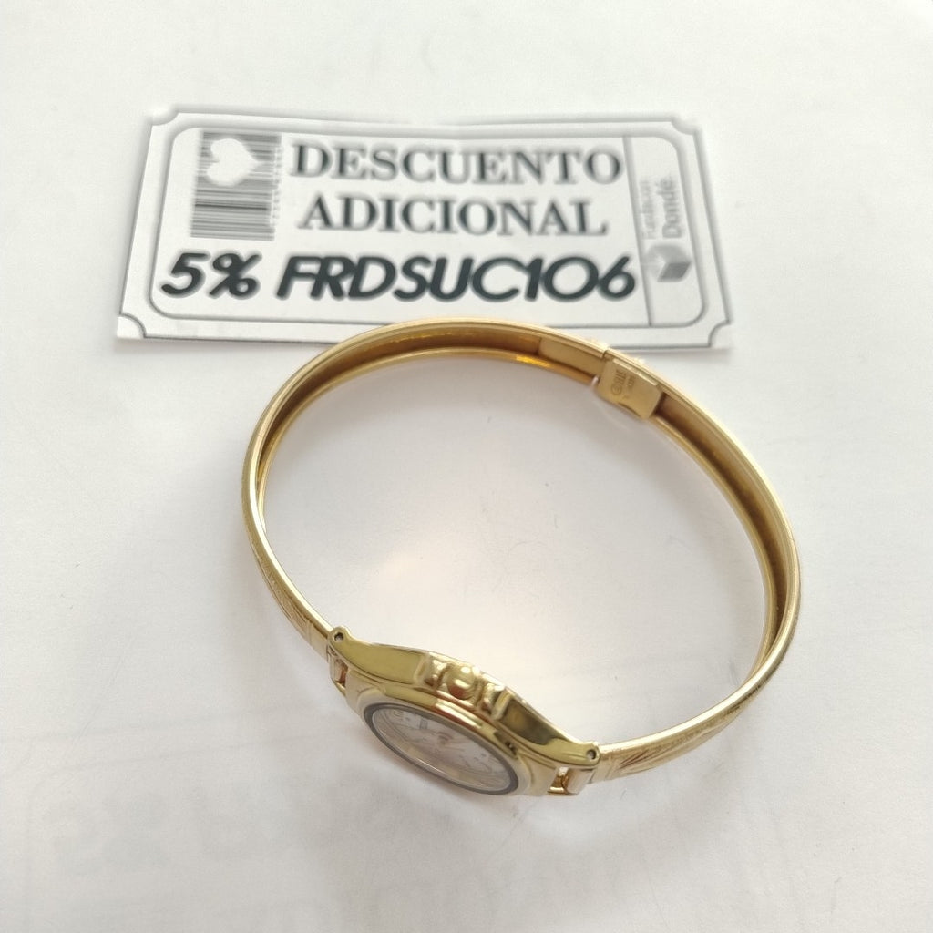 RELOJ CAJA ACERO PULSO ORO ORO 14 K 17.9 GRMS (SEMINUEVO)
