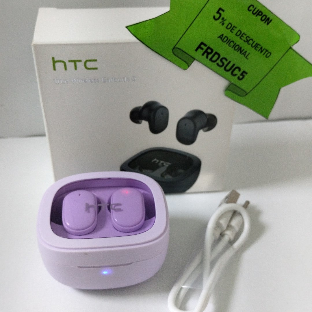 AUDIFONOS HTC EARBUDS 9 INALAMBRICO IN EAR (SEMINUEVO)