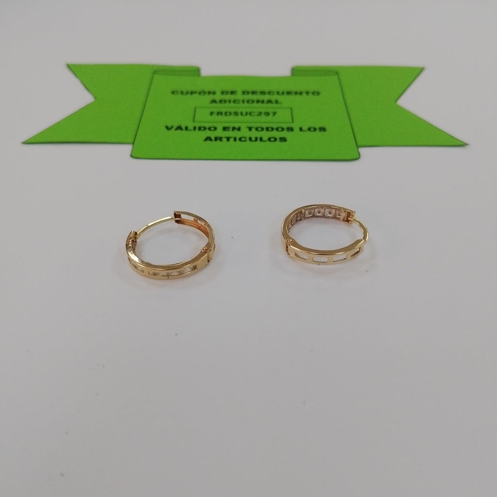 ARRACADAS PAR ORO 10 K 1.7 GRMS (SEMINUEVO)