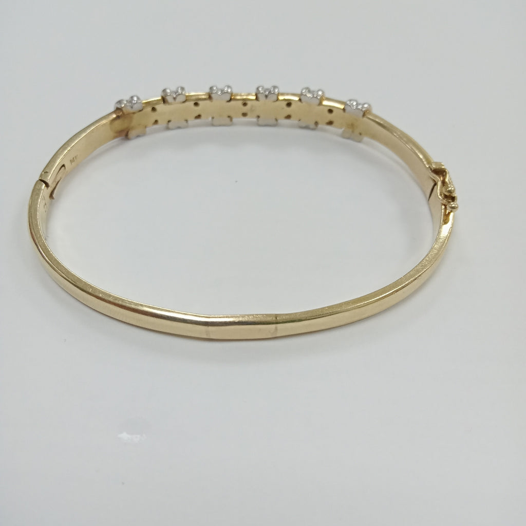 PULSERA RIGIDA ORO 14 K 27.9 GRMS (SEMINUEVO)