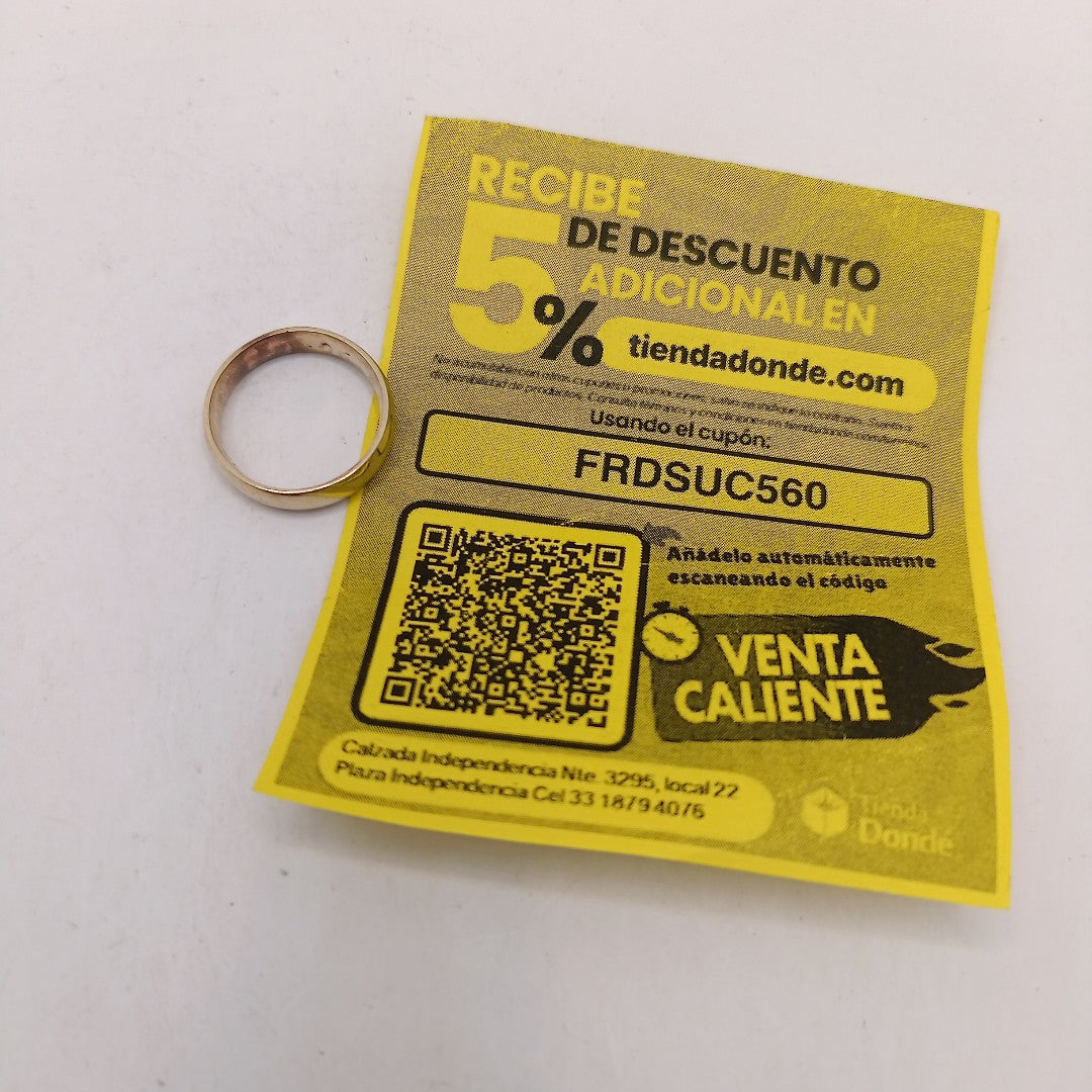 ARGOLLA ORO 10 K 1.7 GRMS (SEMINUEVO)