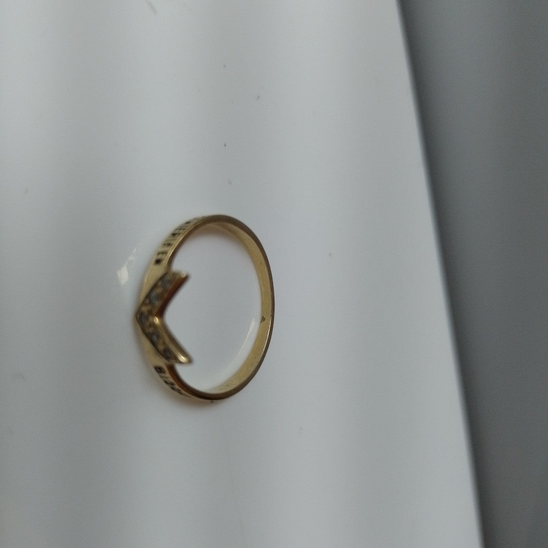 ANILLO DE GRADUACIÓN ORO 10 K 1.5 GRMS (SEMINUEVO)