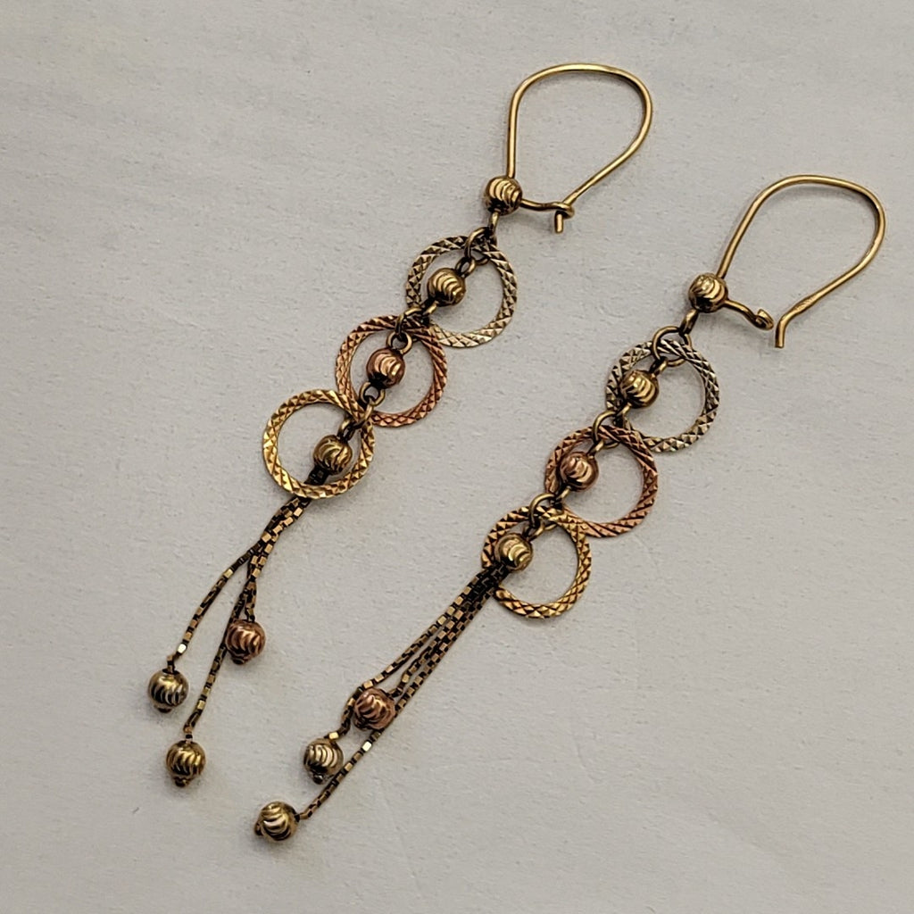 ARETES PAR ORO 14 K 2,70 GRMS (SEMINUEVO)