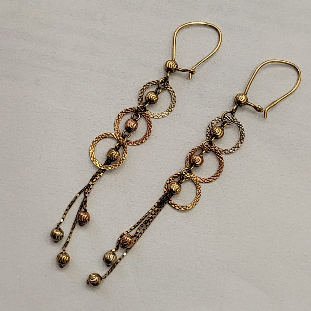 ARETES PAR ORO 14 K 2,70 GRMS (SEMINUEVO)