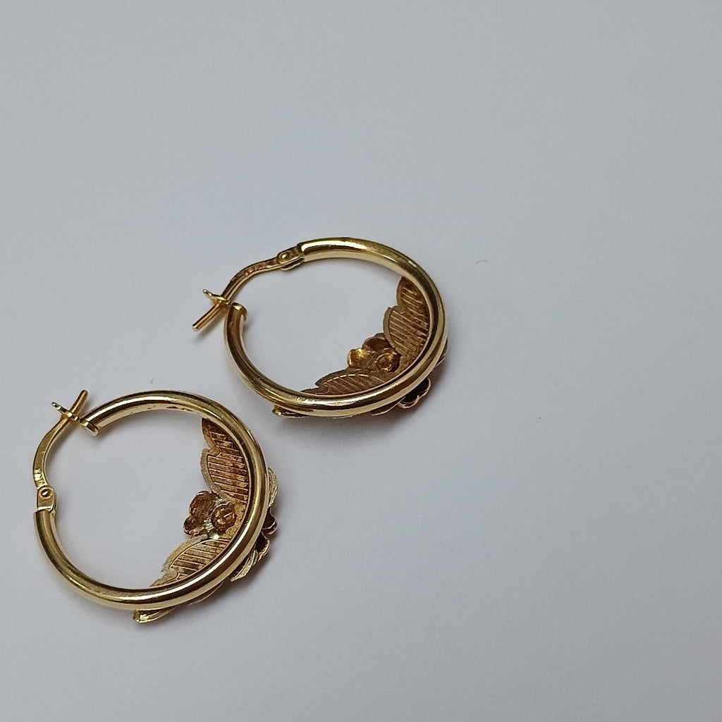 ARRACADAS PAR ORO 14 K 4.3 GRMS (SEMINUEVO)