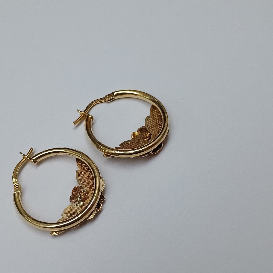 ARRACADAS PAR ORO 14 K 4.3 GRMS (SEMINUEVO)