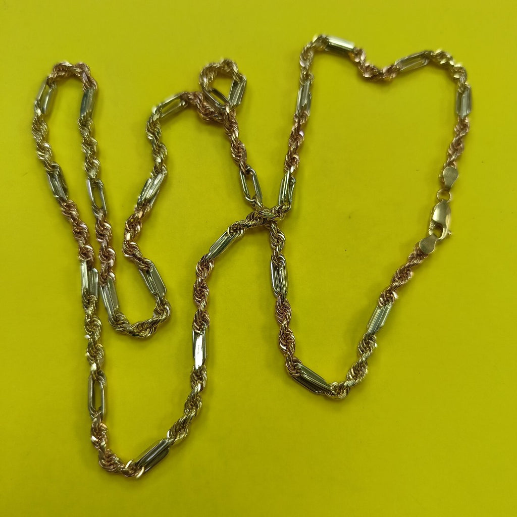 CADENA ORO COMBINADO 14 K 14.7 GRMS (SEMINUEVO)