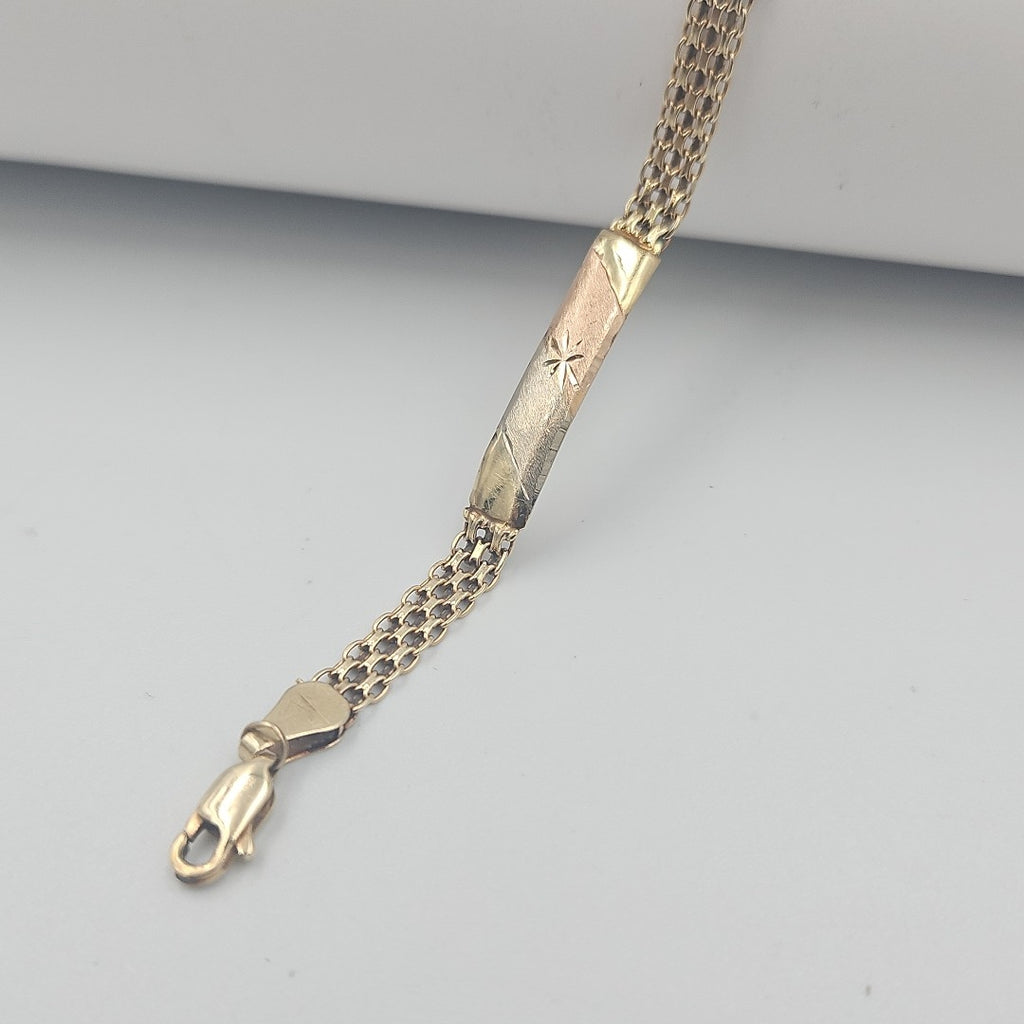 PULSERA ORO,ORO COMBINADO 10 K 4,10 GRMS (SEMINUEVO)