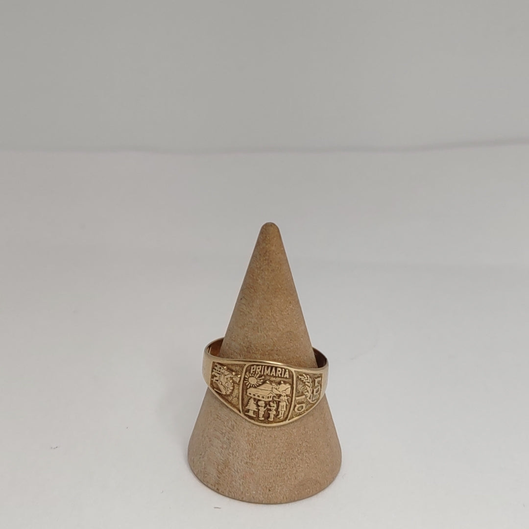 ANILLO DE GRADUACIÓN ORO 8 K 1.6 GRMS (SEMINUEVO)