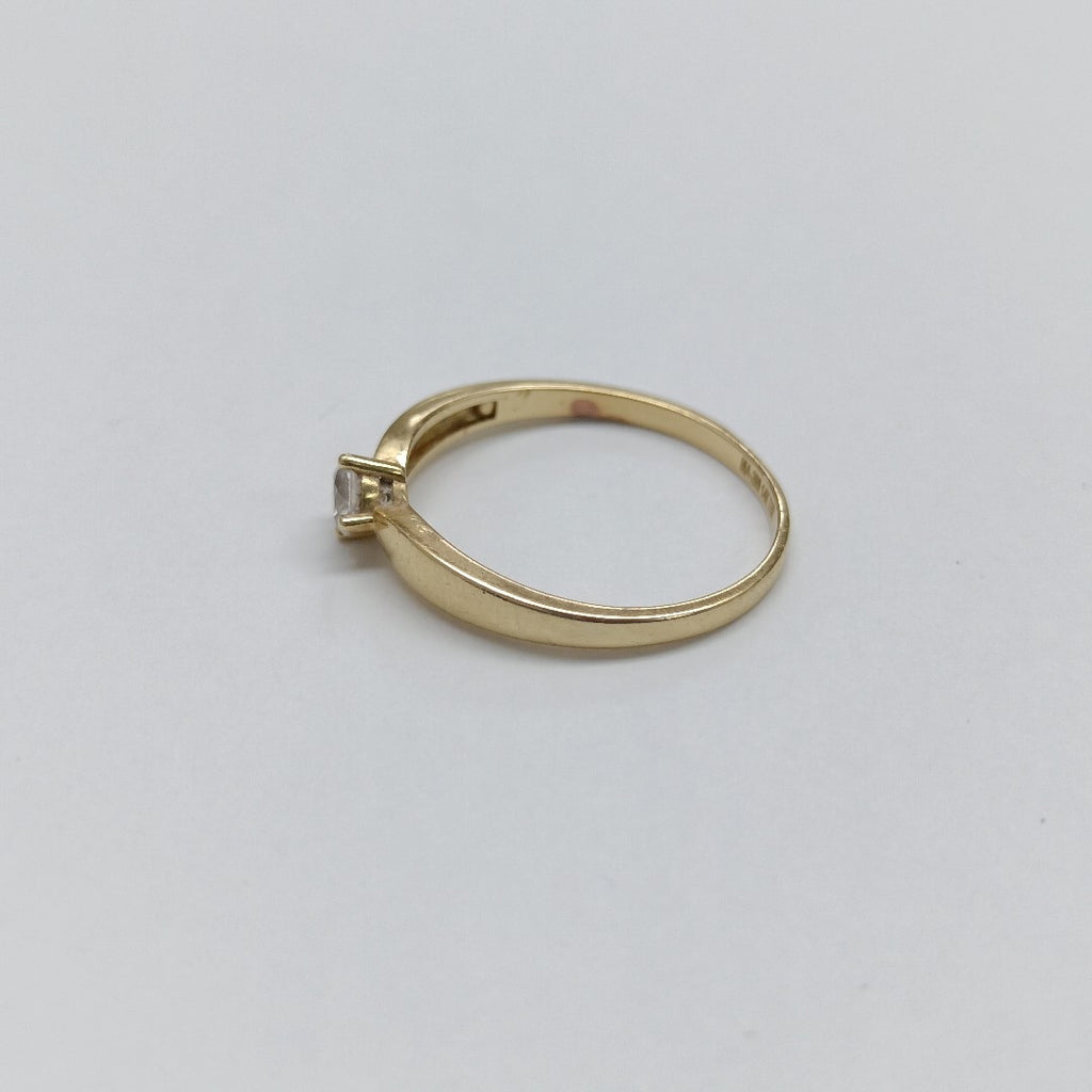 ANILLITO, SOLITARIO ORO 14 K 1.9 GRMS (SEMINUEVO)