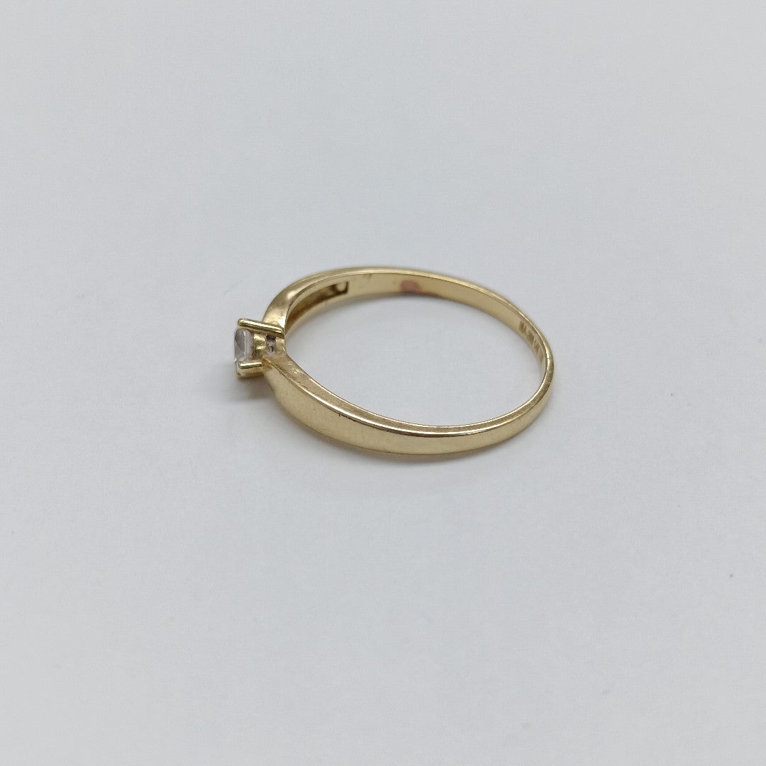 ANILLITO, SOLITARIO ORO 14 K 1.9 GRMS (SEMINUEVO)