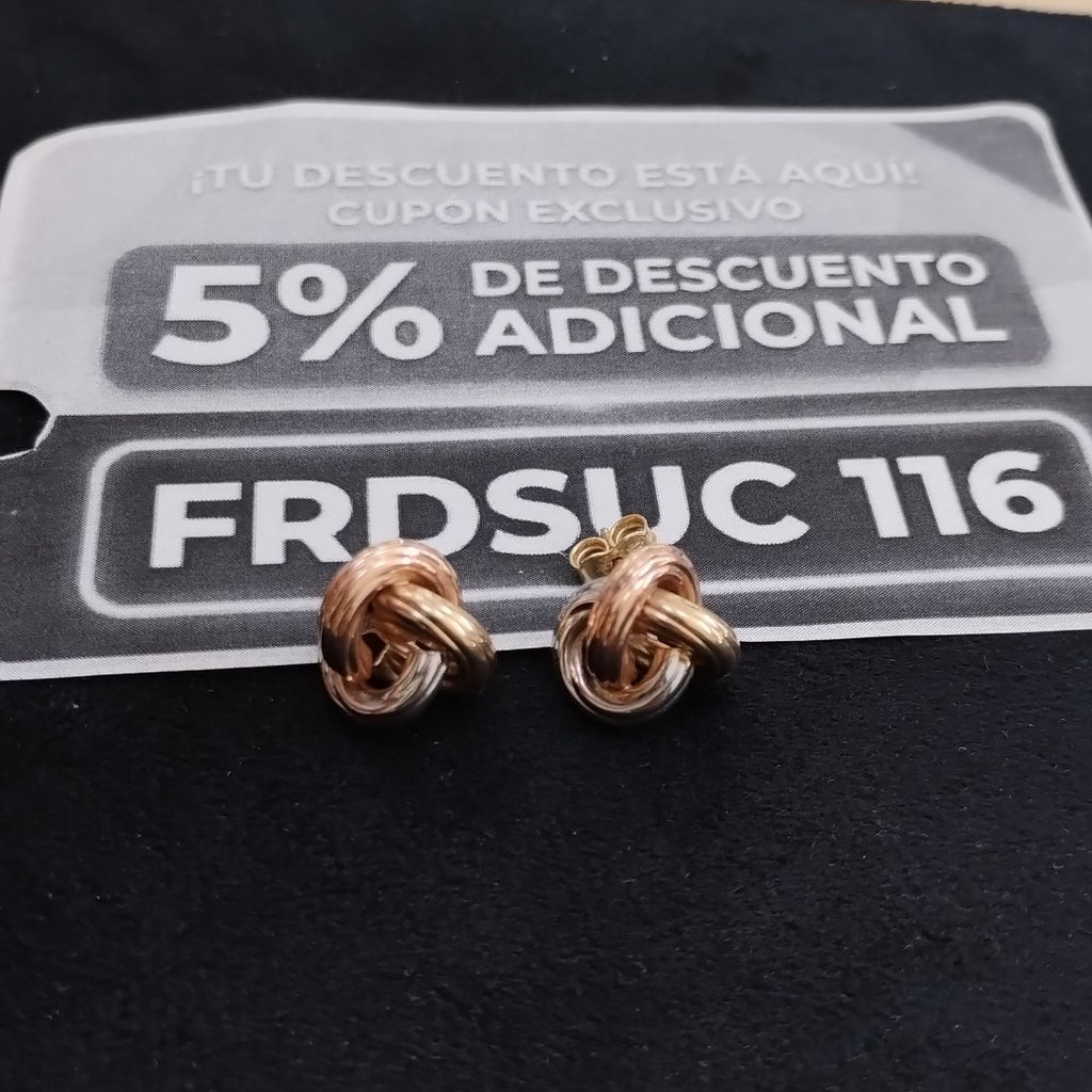 ARETES PAR ORO 10 K 2.5 GRMS (SEMINUEVO)