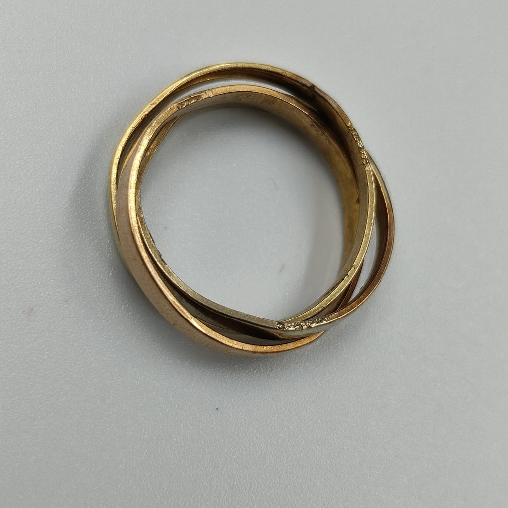 ARGOLLA ORO, ORO COMBINADO 14 K 4.8 GRMS (SEMINUEVO)