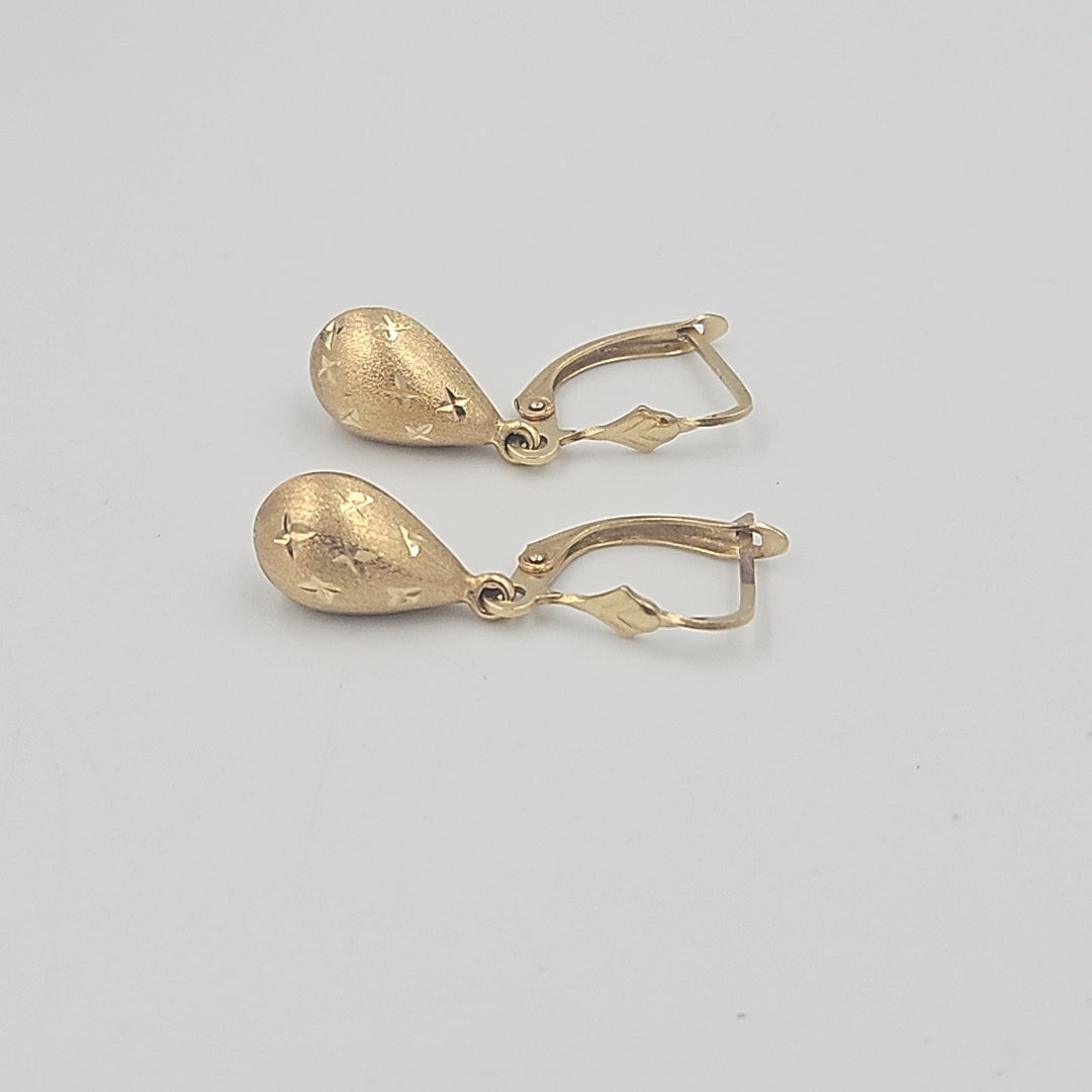 ARETES PAR ORO 14 K 1,70 GRMS (SEMINUEVO)