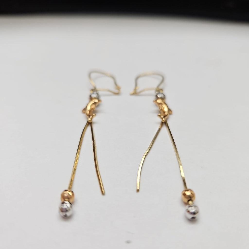 ARETES PAR ORO 14 K 2.5 GRMS (SEMINUEVO)