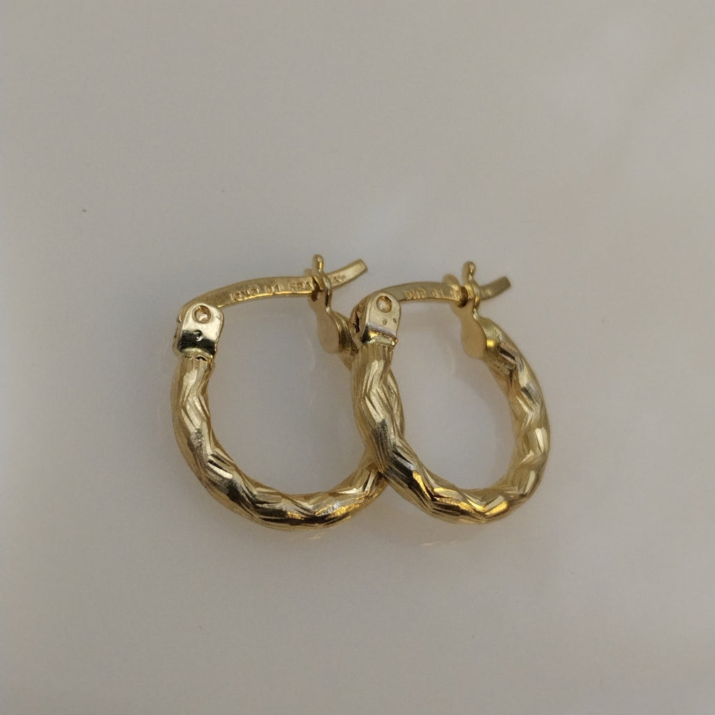 ARRACADAS PAR ORO 14 K 1,20 GRMS (SEMINUEVO)