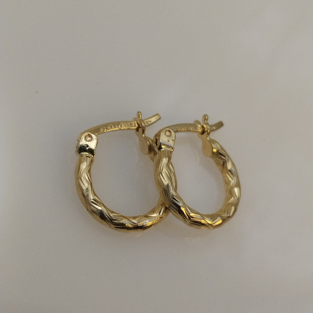 ARRACADAS PAR ORO 14 K 1,20 GRMS (SEMINUEVO)