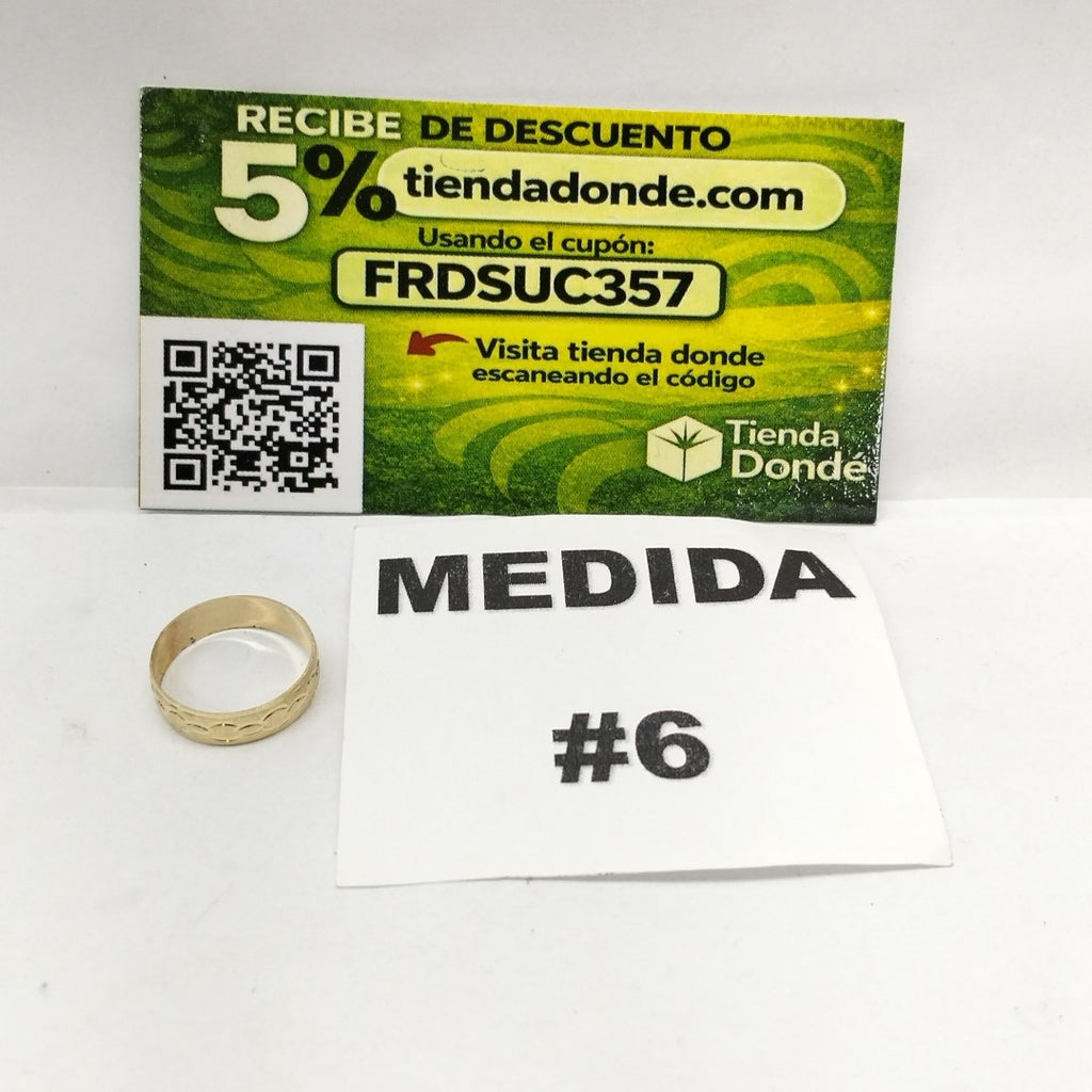 ARGOLLA ORO 14 K 1 GRMS (SEMINUEVO)