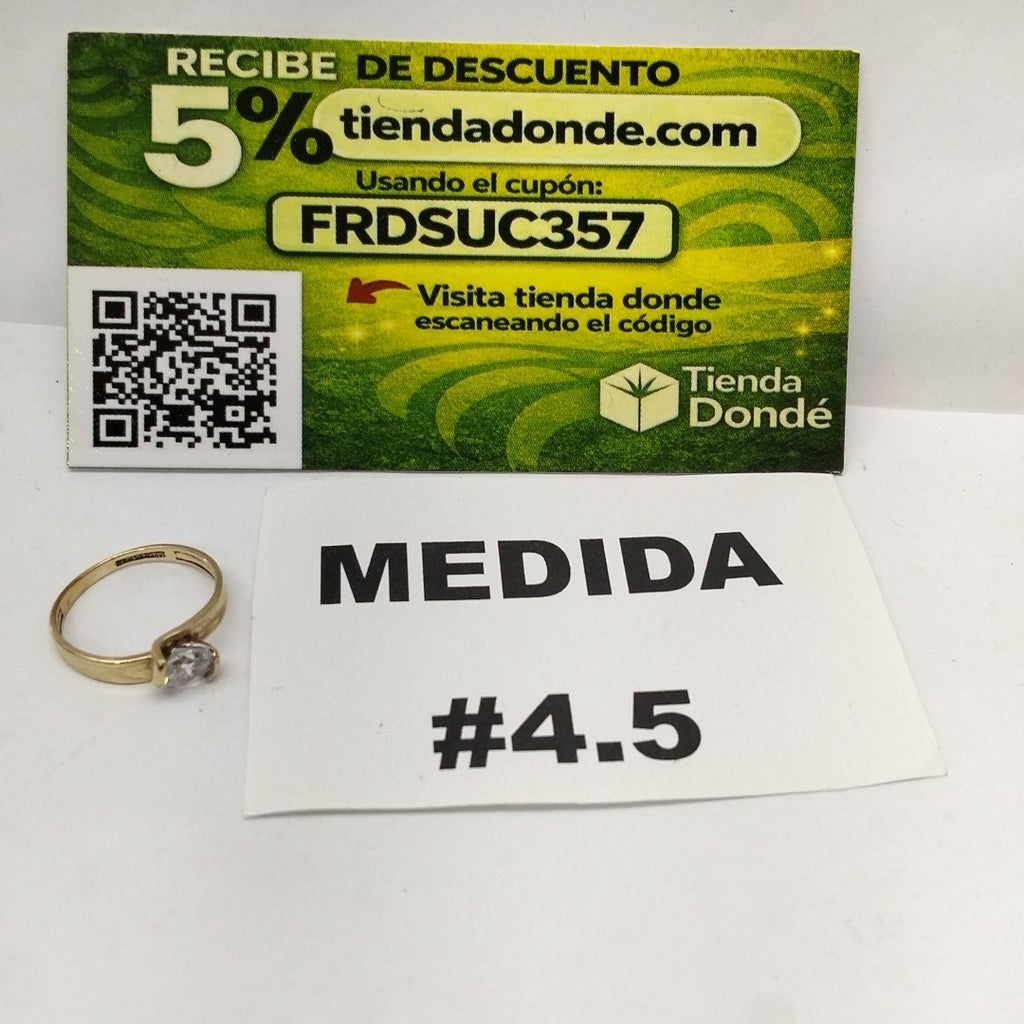 SOLITARIO ORO 10 K 1,60 GRMS (SEMINUEVO)