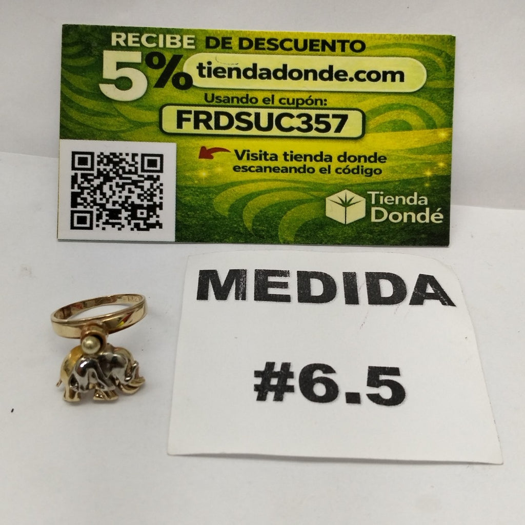 ANILLITO ORO, ORO COMBINADO 10 K 4 GRMS (SEMINUEVO)