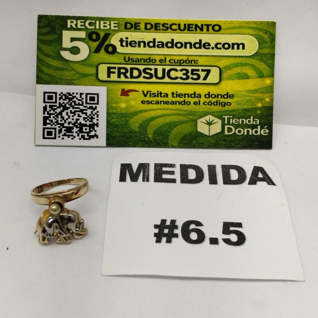 ANILLITO ORO, ORO COMBINADO 10 K 4 GRMS (SEMINUEVO)